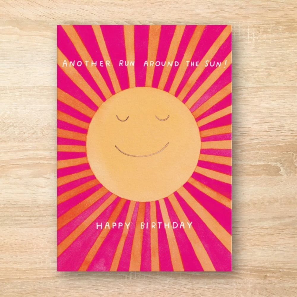 Run Around the Sun Birthday Card