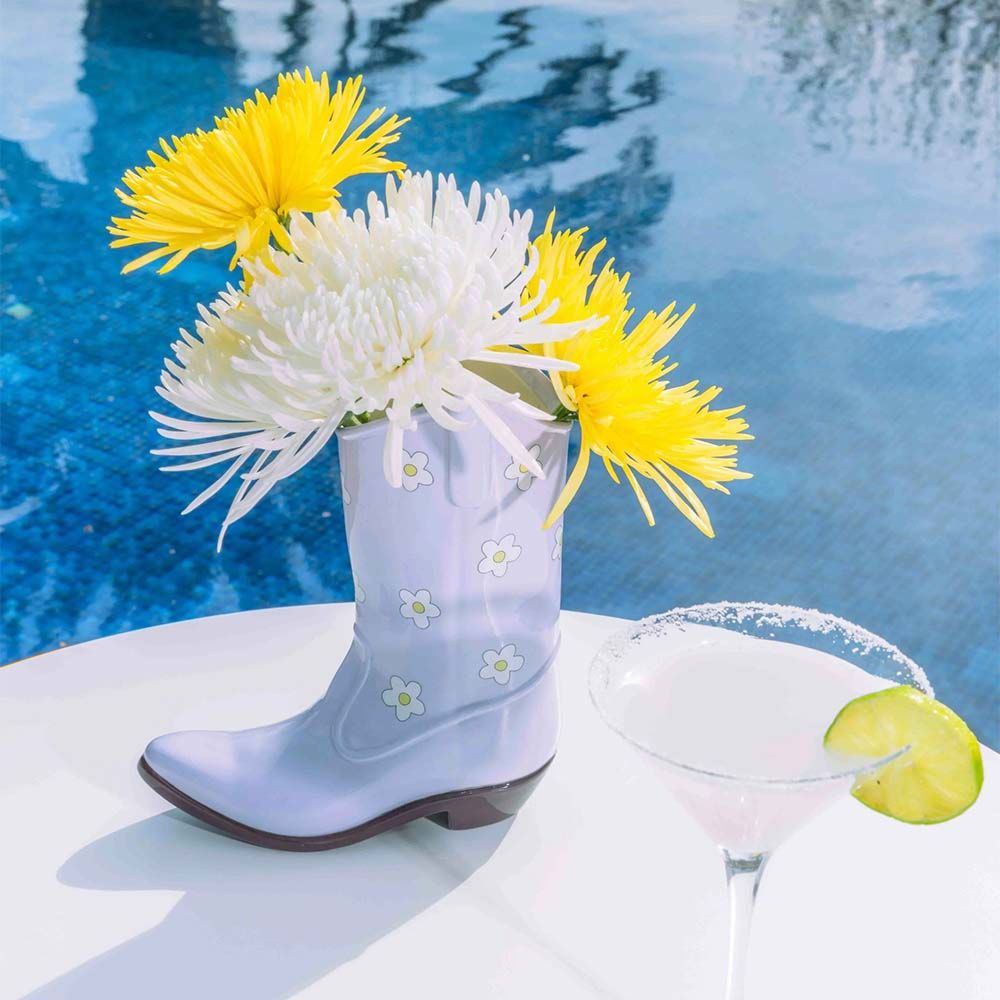 Cowboy Boot Vase