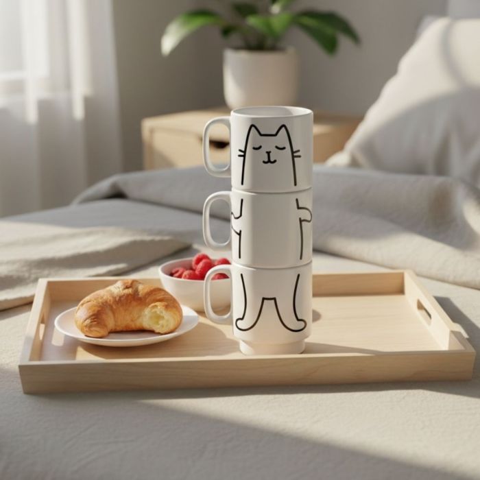 Cat yoga mugs